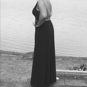 Navy blue prom dress